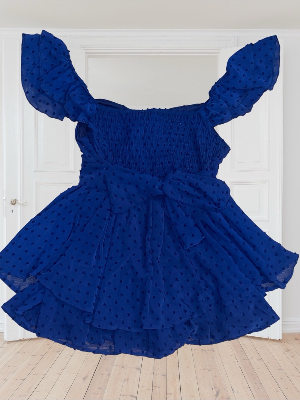 🆕#309~Altar'd State Rowan Double Layer Romper in Navy Blue, Lg - Picture 12 of 13